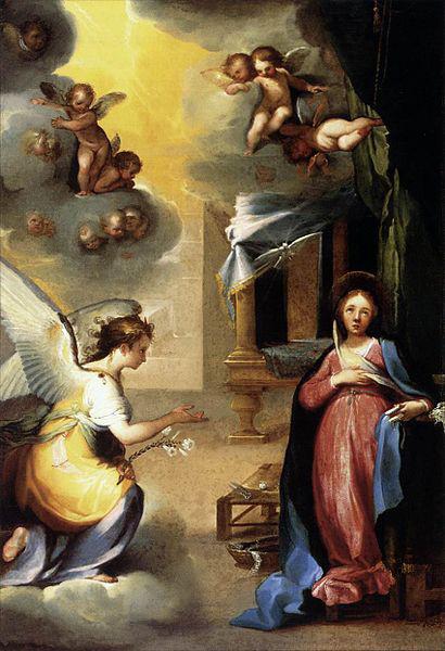 Ventura Salimbeni The Annunciation oil painting image